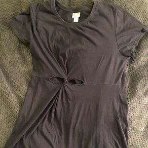 Black T-shirt dress